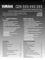 Yamaha CDX-493 - Owners Manual 